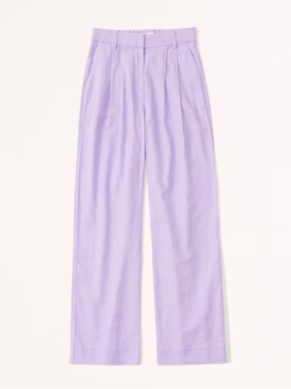 Abercrombie &‎ Fitch Sloane Purple Linen Pants Lilac Wide Leg Size Small